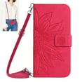 thumbnail image 1 of Dteck for Google Pixel 9 Pro Case, Pixel 9 Crossbody Wallet Phone Case Embossed Flower PU Leather with Card Holder, Magnetic Closure Flip Folio Case with Lanyard,Rose, 1 of 8