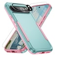 thumbnail image 1 of Dteck for Google Pixel 9 Pro Case with Screen Protector + Camera Lens Protector, ,Heavy Duty Shockproof Full Body Protective Phone Cover for Pixel 9 Pro,Mint Pink, 1 of 6