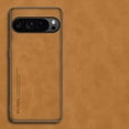 thumbnail image 1 of Dteck for Google Pixel 9 Pro / 9 Slim Back Case, Luxury Shockproof Business Retro Premium PU Leather Hybrid Case Cover, Anti-Drop Protective Cover with Lens Protection,Brown, 1 of 8