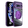 thumbnail image 1 of Dteck for Google Pixel 9 Pro XL Case with Camera Lens Protector, Lightweight Anti-Scratch Hard Back Rotating Magnetic Bracket Kickstand Shockproof Phone Cover for Pixel 9 Pro XL,Deep Purple, 1 of 8