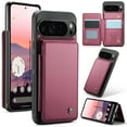 thumbnail image 1 of Dteck for Google Pixel 9 Pro XL Case with Card Holder, Magnetic Business Leather Wallet Case for Women Men with RFID Blocking Kickstand Shockproof Cover for Google Pixel 9 Pro XL,Winered, 1 of 9