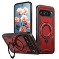 thumbnail image 1 of Dteck for Google Pixel 9 Pro XL Case, Magnetic for Car Holder Mount Holder 360 Degree Rotated Kickstand Ring Heavy Duty Protection Hard Rugged Protective Phone Cover for Pixel 9 Pro XL, Red, 1 of 1