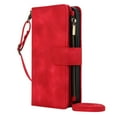 thumbnail image 1 of Dteck for Google Pixel 9 Pro XL Case Wallet with RFID Blocking Card Slots Premium Soft PU Leather Zipper Flip Folio Wallet with Wrist Shoulder Strap Kickstand Phone Case for Pixel 9 Pro XL,Red, 1 of 7