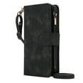 thumbnail image 1 of Dteck for Google Pixel 9 Pro XL Case Wallet with RFID Blocking Card Slots Premium Soft PU Leather Zipper Flip Folio Wallet with Wrist Shoulder Strap Kickstand Phone Case for Pixel 9 Pro XL,Black, 1 of 7