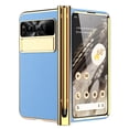 thumbnail image 1 of Dteck for Google Pixel Fold Case with Built-in Tempered Glass Screen Protector, Full Body Hinge Protection Shockproof Case with Pen Slot for Pixel Fold, Blue, 1 of 7