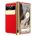 thumbnail image 1 of Dteck for Google Pixel Fold Case with Built-in Tempered Glass Screen Protector, Full Body Hinge Protection Shockproof Case with Pen Slot for Pixel Fold, Red, 1 of 7