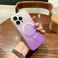thumbnail image 1 of Dteck Gradient Frosted Magnetic Case for Apple iPhone 14 Pro Max 6.7 inch 2022,Built-in Magnet Circle Support Magsafe Charger,Shockproof Lightweight Matte Anti-Fingerprint Slim Phone Case,Purple, 1 of 9