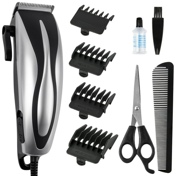 Dteck Hair Clipper Kit, Corded Hair Trimmer Grooming Kit, Self-Haircut Kit