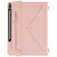 thumbnail image 1 of Dteck Handbag Case for Samsung Galaxy Tab S10 Plus,Galaxy Tab S9 Plus 12.4",Magnetic Leather Crossbody Folio Stand Wallet Case with Pencil Holder, Card Slots, Hand Strap, Shoulder Strap ,Pink, 1 of 9