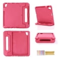 thumbnail image 1 of Dteck Handle Case For iPad Pro 12.9 inch 2018 tablet, Heavy Duty EVA Foam Shockproof Rugged Kids Case Child Proof Cover With Stand For Apple iPad Pro 12.9 3rd Generation, Hot Pink, 1 of 1