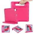 thumbnail image 1 of Dteck Handle Case For iPad Pro 12.9 inch 2020 Model, Heavy Duty EVA Foam Shockproof Rugged Kids Case Child Proof Cover With Stand For Apple iPad Pro 12.9 4th Generation, Rose, 1 of 6