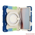 thumbnail image 1 of Dteck Handle Case for Microsoft Surface Go 3 2021 / Surface Go 2 2020 / Surface Go 2018, Heavy Duty Protective Case with 360° Rotating Handle Stand, Rainbow Blue, 1 of 11