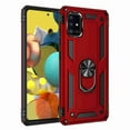 thumbnail image 1 of Dteck Heavy Duty Shockproof Case for Samsung A51 5G 2020, NOT Fit Samsung A51 4G 2019 Release, Metal Magnetic Ring Holder Protive Armor Phone Cover Kickstand for Samsung Galaxy A51 5G , red, 1 of 1