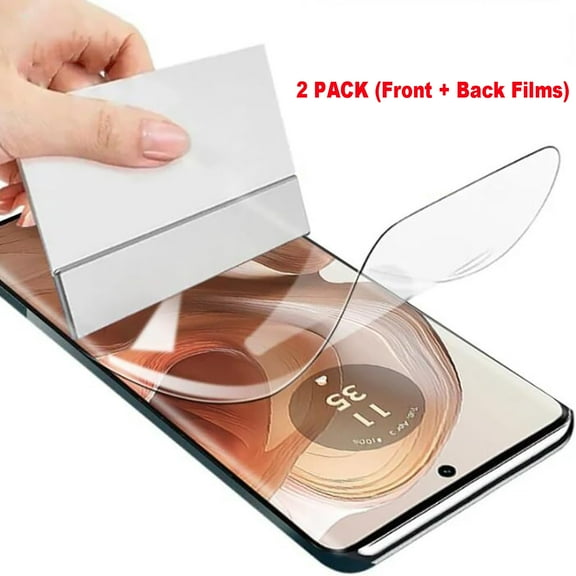 Dteck High Sensitivity Hydrogel Screen Protector for Motorola Moto G Stylus 5G (2024), 2 Packs Transparent Soft TPU Protective Film (NOT Tempered Glass), Front with Back Full Body Protection