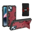 thumbnail image 1 of Dteck Holster Case with Belt Clip for iPhone 14 Plus, Heavy Duty Shell Holster Rugged Phone Cover with Kickstand Compatible with iPhone 14 Plus,Red, 1 of 5
