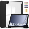 thumbnail image 1 of Dteck Hybrid Slim Case for Samsung Galaxy Tab A9+ Plus 11 Inch 2023 Model (SM-X210/X215/X216), Shockproof Cover with Clear Transparent Back Shell, Auto Wake/Sleep with Pen Holder Cover, Black, 1 of 8