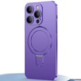 thumbnail image 1 of Dteck Invisible Stand Magnetic Case for iPhone 12 Pro Max, Compatible with MagSafe, Ultra Slim Thin Matte Phone Cover Ring Holder,Purple, 1 of 9