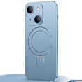 thumbnail image 1 of Dteck Invisible Stand Magnetic Case for iPhone 14 Plus, Compatible with MagSafe, Ultra Slim Thin Matte Phone Cover Ring Holder,Blue, 1 of 9