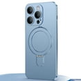 thumbnail image 1 of Dteck Invisible Stand Magnetic Case for iPhone 14 Pro Max, Compatible with MagSafe, Ultra Slim Thin Matte Phone Cover Ring Holder,Blue, 1 of 9