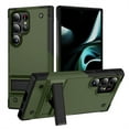 thumbnail image 1 of Dteck Kickstand Military Grade Cover for Samsung Galaxy S24 Ultra 5G Phone Case Rugged Heavy Duty Shockproof Anti-Drop Durable PC Hybride Silcone Bumper Shell, Armygreen, 1 of 7