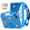 thumbnail image 1 of Dteck Kids Cas for iPad 10th Generation 2022, Silicone Childproof for iPad 10th Gen 10.9" with Handle Grip, Built-in Kickstand, Shockproof Cover for Kids with Shoulder Strap, Blue, 1 of 8