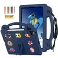 thumbnail image 1 of Dteck Kids Cas for iPad 10th Generation 2022, Silicone Childproof for iPad 10th Gen 10.9" with Handle Grip, Built-in Kickstand, Shockproof Cover for Kids with Shoulder Strap, Navy, 1 of 8