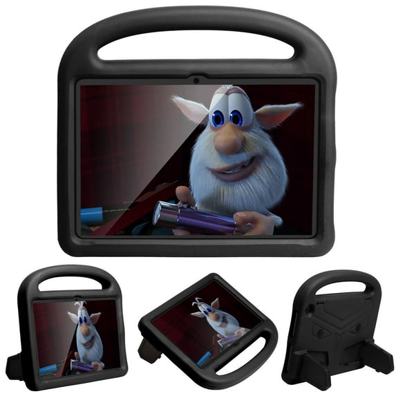 Dteck Kids Case For 2020 All-New Amazon Kindle Fire HD 8 / Fire HD 8 Plus Tablet (10th Generation, 2020 Release), Light Weight EVA Shockproof Kid-Friendly Case Handle Cover with Kickstand, Black