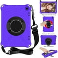 thumbnail image 1 of Dteck Kids Case for Amazon Fire HD 8 / HD 8 Plus 2020 (Latest 10th Generation 2020 Release), Heavy Silicone Shockproof Case Kids Friendly Cover with Shoulder Strap/Handle Stand, Purple, 1 of 7