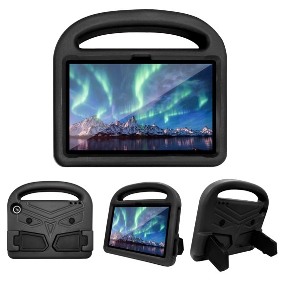 Dteck Kids Case for Fire 7 Tablet 2022 Release 12th Generation, Lightweight Shockproof Protective Cover Portable Handle Stand Case for Kindle Fire 7 12th Gen,Black