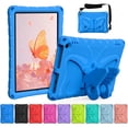 thumbnail image 1 of Dteck Kids Case for Fire HD 10 / Fire HD 10 Plus Tablet (13th/11th Generation, 2023/2021 Release),Lightweight Shockproof Case with Butterfly Wing Stand Shoulder Strap,Blue, 1 of 6