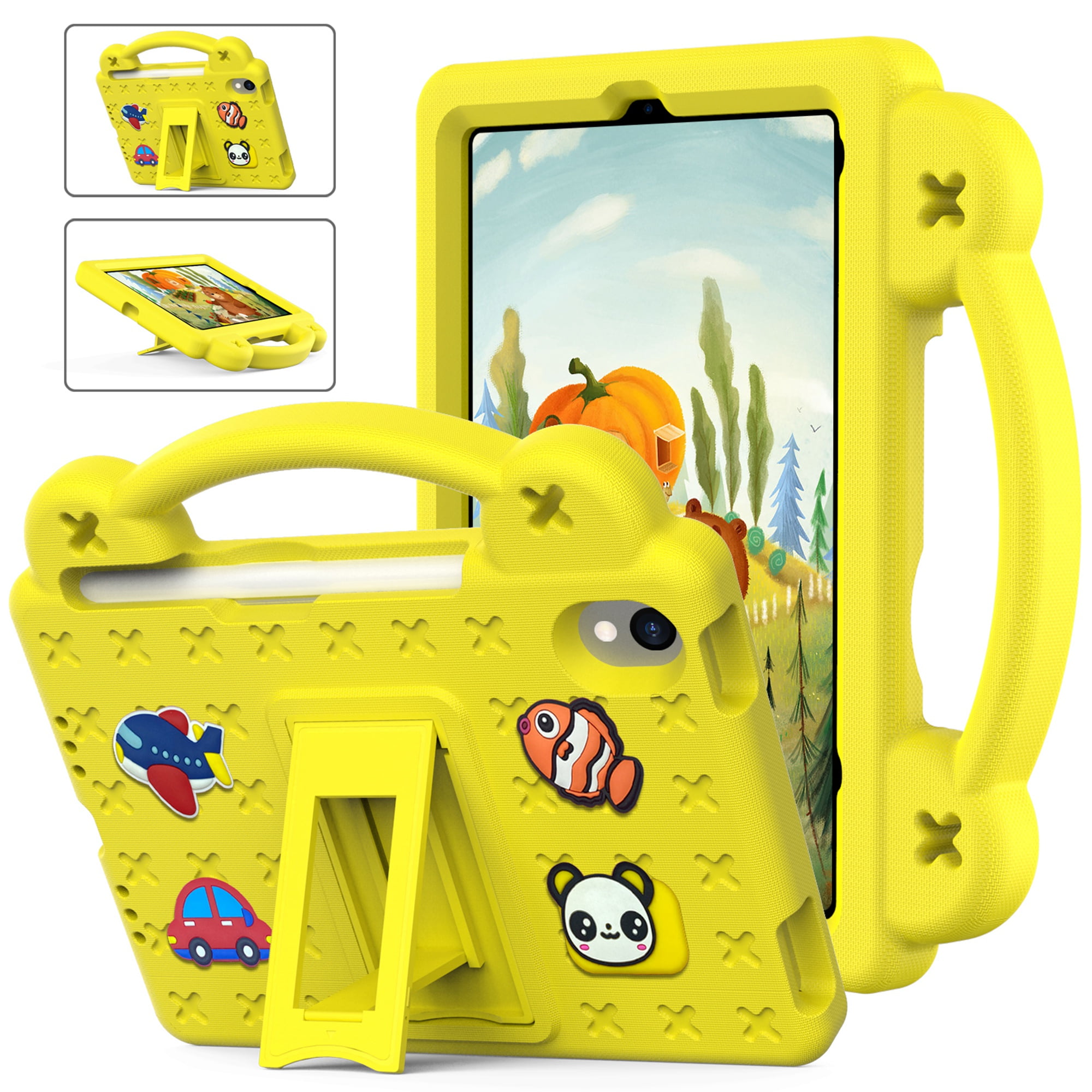 Cartoon Case For IPad Mini 6 8.3",MONEHOYSY Cute Soft Silicone Kickstand [Drop Proof,Shock Proof,Anti Slip] Back Stand Cover Case For Kids Children Teens Girls Boys (Kurom-4 - View #8
