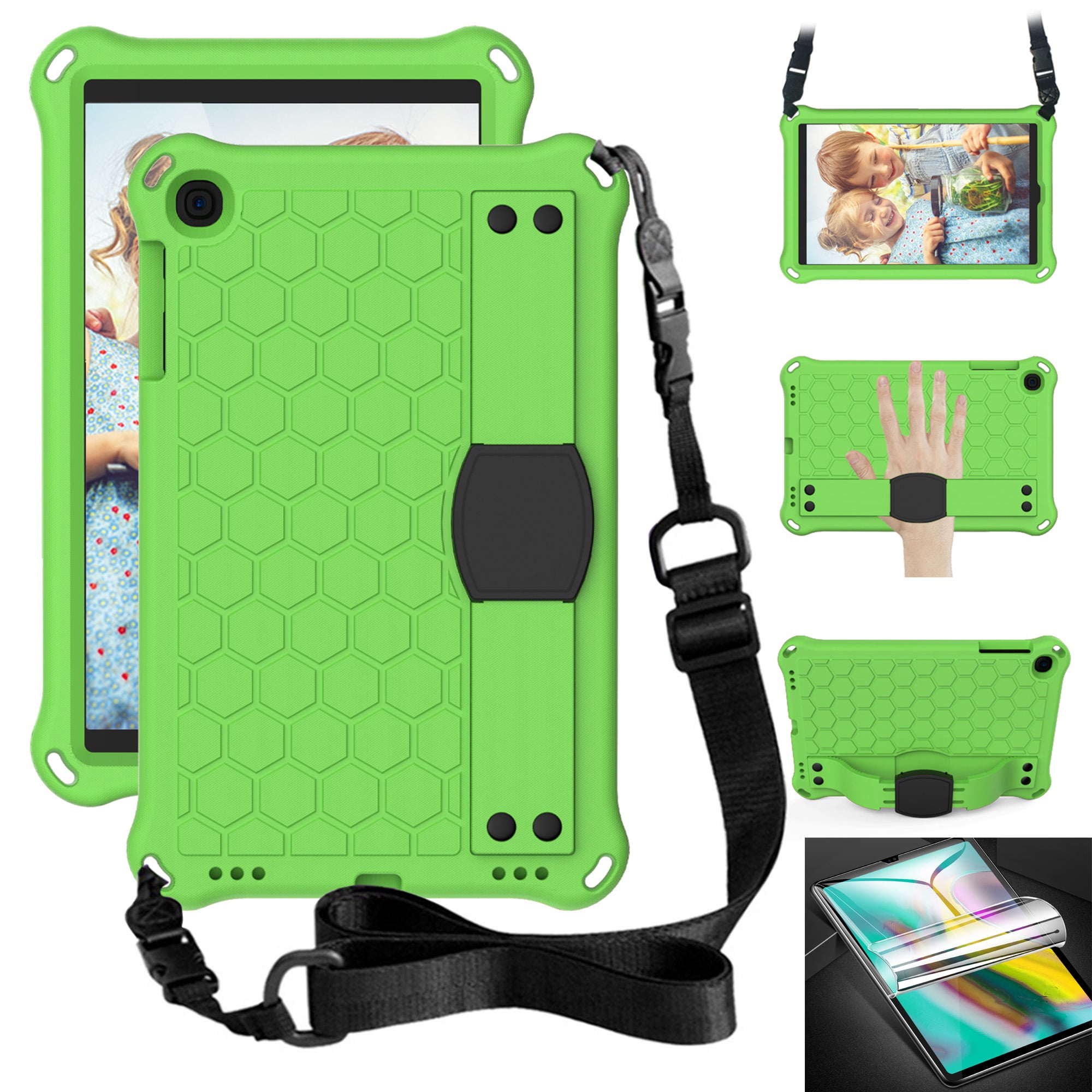 For Samsung Galaxy Tab A 10.1 SM-T510 Case Grip Stand Shockproof Cover  Screen Protector 