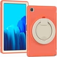 thumbnail image 1 of Dteck Kids Case for Galaxy Tab A7 10.4 2020 T500 T505 Rugged Kickstand with Pencil Holder Shockproof Heavy Duty Hybrid Three Layer Armor Silicone PC Tablet Cover, orange, 1 of 6