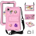 thumbnail image 1 of Dteck Kids Case Kickstand Cover with Shoulder Strap for Galaxy Tab A9 8.7" (SM-X110/X115/X117) & Galaxy Tab A7 Lite 8.7" (SM-T220/T225/T227) & Tab A 8.0 2019 (SM-T290/T295/T297) ,Pink, 1 of 9