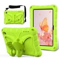 thumbnail image 1 of Dteck Kids Case for Kindle Fire HD7 2022, Lightweight EVA Stand Durable Shockproof Child Butterfly Case with Shoulder Strap for Kindle Fire HD7 2022,Grassgreen, 1 of 6