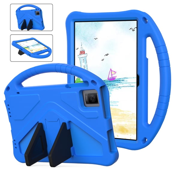 Dteck Kids Case for Revvl Tab 5g Tablet Case, Children Friendly EVA Foam Protective Stand Handle Cover for T-Mobile REVVL Tab 5G (2023) 10.36 Inch Tablet,Blue