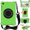 thumbnail image 1 of Dteck Kids Case for Samsung Galaxy Tab A 8.0 inch 2019 SM-T290/T295, Heavy Silicone Shockproof Case Kids Friendly Cover with Shoulder Strap/Handle Stand, Green, 1 of 7