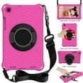 thumbnail image 1 of Dteck Kids Case for Samsung Galaxy Tab A 8.0 inch 2019 SM-T290/T295, Heavy Silicone Shockproof Case Kids Friendly Cover with Shoulder Strap/Handle Stand, Rose, 1 of 7