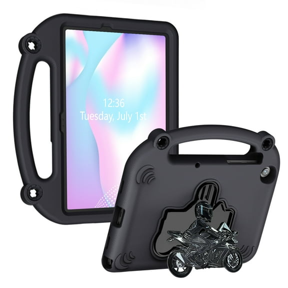 Dteck Kids Case for Samsung Galaxy Tab A11 Plus 2025 / A9 Plus 2023 11 inch Tablet, Shockproof Silicone Case Handle Grip Kickstand Cover for Galaxy Tab A11+ 2025/A9+ 2023, Black