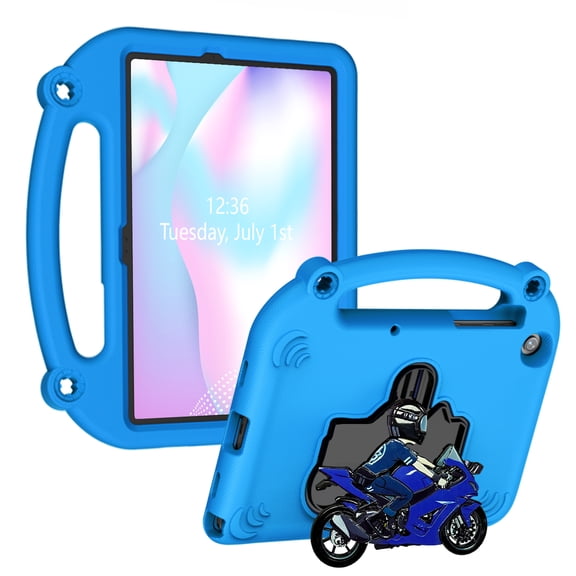 Dteck Kids Case for Samsung Galaxy Tab A11 Plus 2025 / A9 Plus 2023 11 inch Tablet, Shockproof Silicone Case Handle Grip Kickstand Cover for Galaxy Tab A11+ 2025/A9+ 2023, Blue