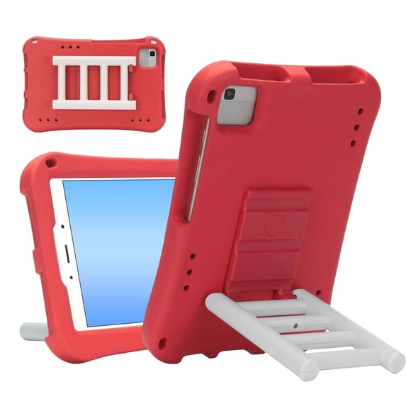 Dteck Kids Case for Samsung Galaxy Tab A9 8.7-inch 2023 (SM-X110/X115/X117), Light weight Shockproof Rugged EVA Rotating Stand Protective Cover for Galaxy Tab A9,Red