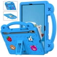 thumbnail image 1 of Dteck Kids Case for Samsung Galaxy Tab S9/S8/S7 11", Child-Proof Lightweight EVA Shockproof Handle Stand Protective Case with DIY Toys for Boys Girls,Blue, 1 of 6