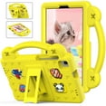 thumbnail image 1 of Dteck Kids Case for Samsung Tab A7 Lite 8.7 inch T220 T225 T227 & Tab A 8.0 2019 T290 T295, Shockproof Light Wight Handle Kickstand Case with DIY Doll,Yellow, 1 of 7