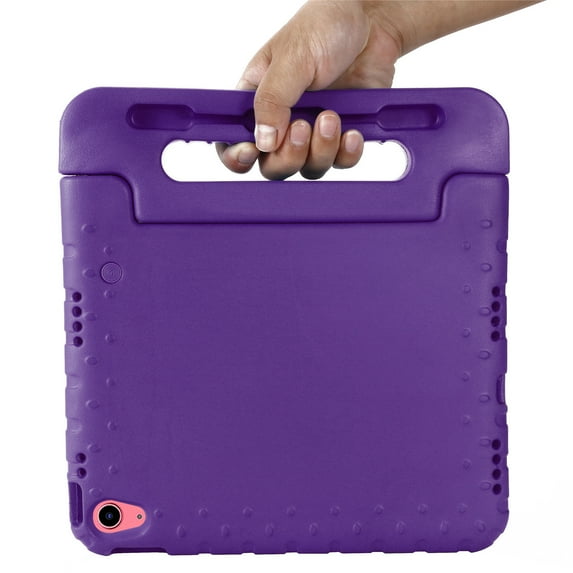Dteck Kids Case for iPad 10th Generation 10.9 inch,Shockproof EVA Kids Friendly Handle Stand Child Proof Kids Case for iPad 10th Gen 2022,Purple