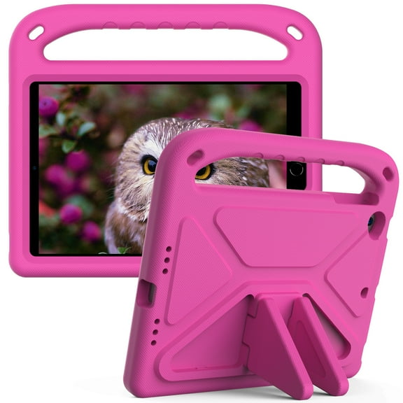 Dteck Kids Case for iPad mini,Shockproof EVA Case Kids Friendly Handle Kickstand Lightweight Cover for 7.9 Inch iPad mini 5/mini 4/mini 3,Rose