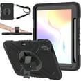 thumbnail image 1 of Dteck Kids Case for iPad 10th Generation Case 2022, Military Grade Shockproof Rugged Cover for iPad 10th Gen 10.9 Inch with 360° Swivel Stand - Handle - Shoulder Strap - Pencil Holder,Black, 1 of 12