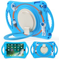 Dteck Kids Case for  iPad 11-inch (A16) 2025 / iPad 10th Generation 10.9 inch 2022,Heavy Duty Rugged Handle Grip Case Shockproof Silicone Kickstand Kids Friendly Cover with Shoulder Strap, Blue