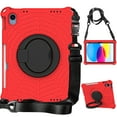 thumbnail image 1 of Dteck Kids Case For  iPad 11-inch (A16) 2025/iPad 10th Generation 10.9 inch 2022,Shockproof EVA Case with Rotatable Kickstand/Hand Grip/Shoulder Strap Kids Friendly Hybrid PC Cover,Red, 1 of 7