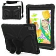 thumbnail image 1 of Dteck Kids Case for iPad 5th/6th Generation/iPad Air/Air 2/iPad Pro 9.7-inch,Cute Butterfly EVA Case Kickstand Lightweight Cover with Shoulder Strap,Black, 1 of 7