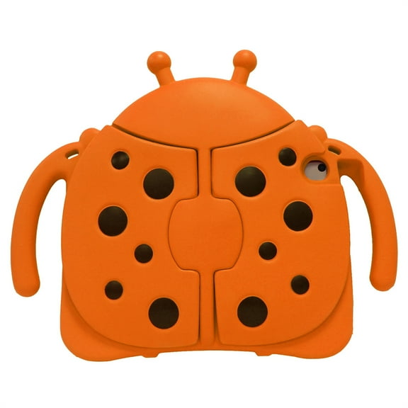 Dteck Kids Case For iPad 9th 8th 7th Generation 10.2-inch,3D Cute Shockproof EVA Rugged Heavy Duty Kids Friendly Case Kickstand Cover for iPad 10.2" 2021/2020/2019,Orange